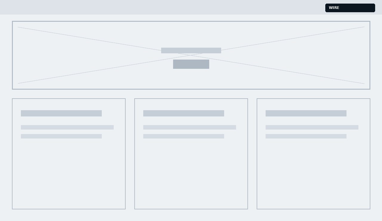 Wireframe stage