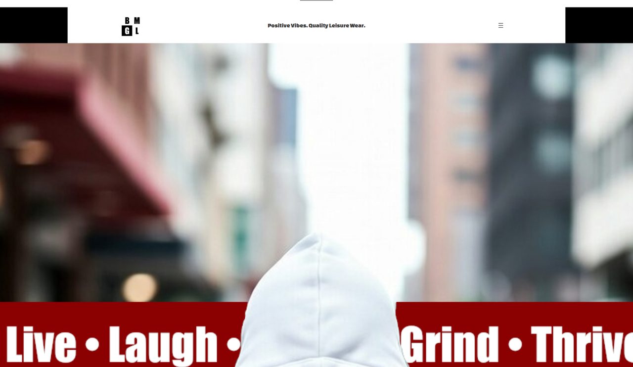 BMGL Apparel homepage, Busting My Guts Laughing