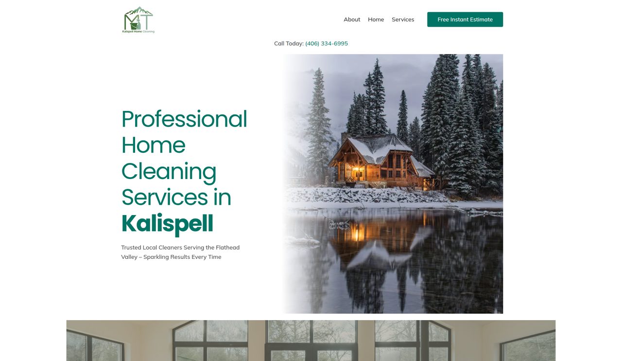 Kalispell Home Cleaning homepage